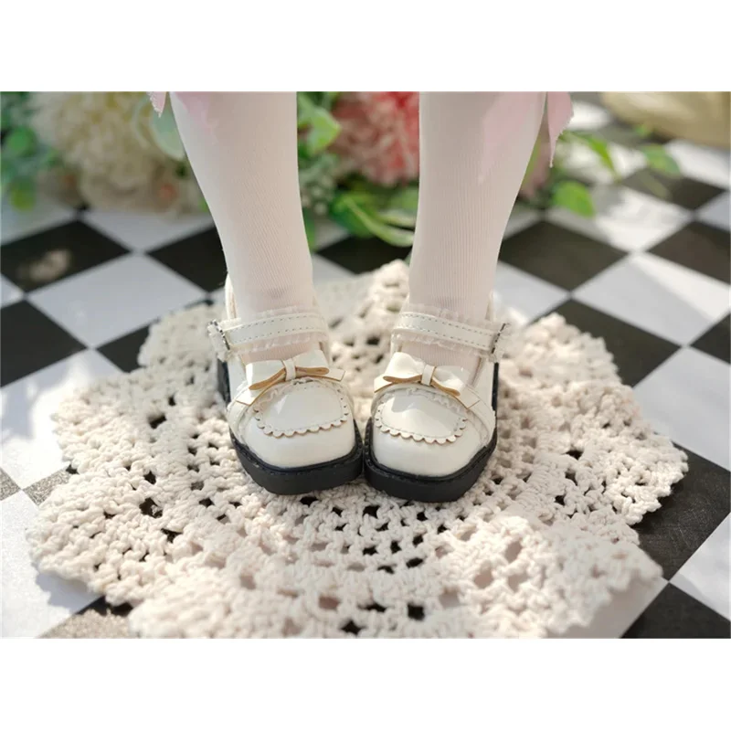 

Обувь для кукол BJD 1/4 Bear sister 1/6: милые туфли с квадратным носком, на толстой подошве, с бантом и одной пряжкой, маленькие кожаные туфли, подарки, игрушки, аксессуары для кукол