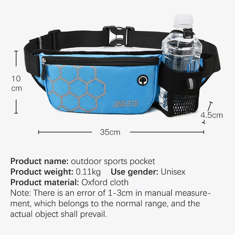 Outdoor Sports Waist Bag Women Men Waterproof Fitness Gym Jogging Belt Bag Water Bottle Outdoor Camping Hiking Phone Fanny Pouch