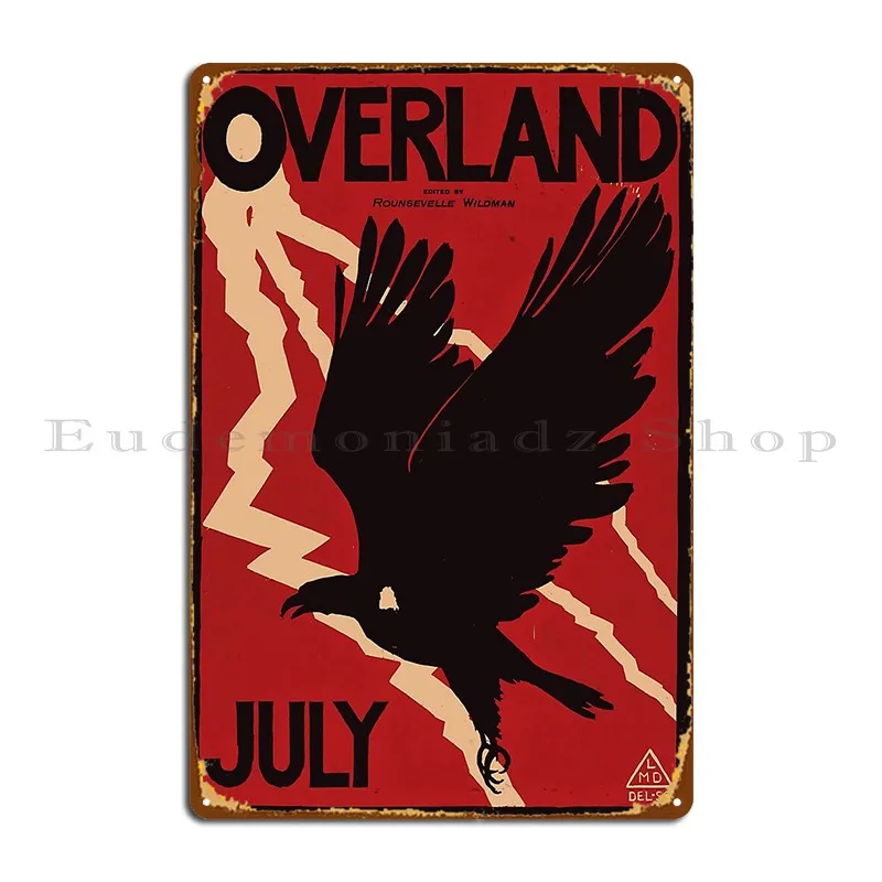 Overland Metal Sign Retro Cinema Custom Wall Decor Club Tin Sign Poster