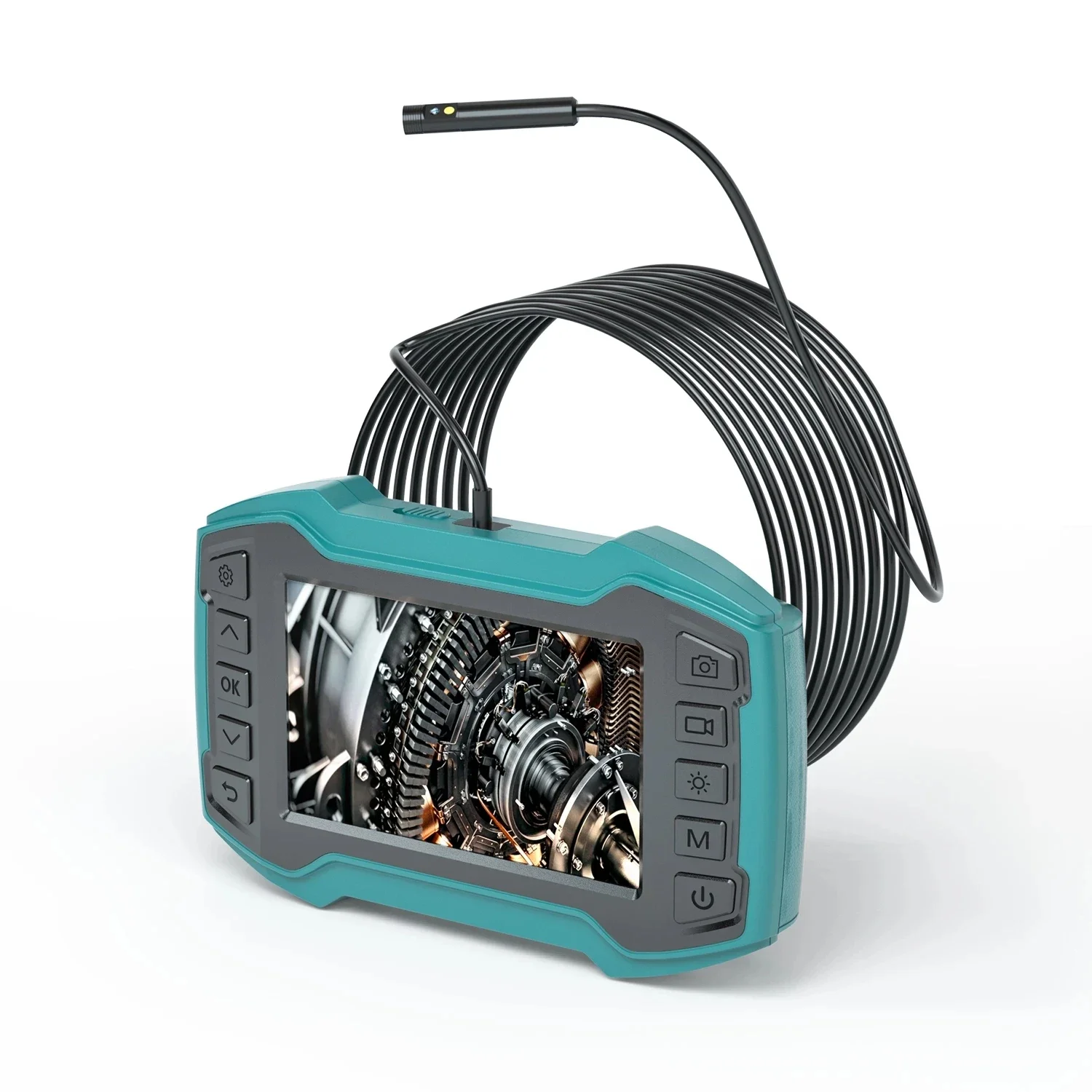 4.5inch IPS Screen 8MM 2MP 1080P HD Dual Lens Endoscope CMOS Borescope Digital Microscope Inspection Otoscope Camera