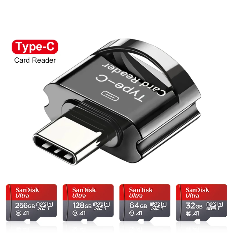 100% Original SanDisk 128GB 64GB 32GB A1 Micro SD Card Class 10 UHS-1 TF Flash Cardสําหรับสมาร์ทโฟน/PC