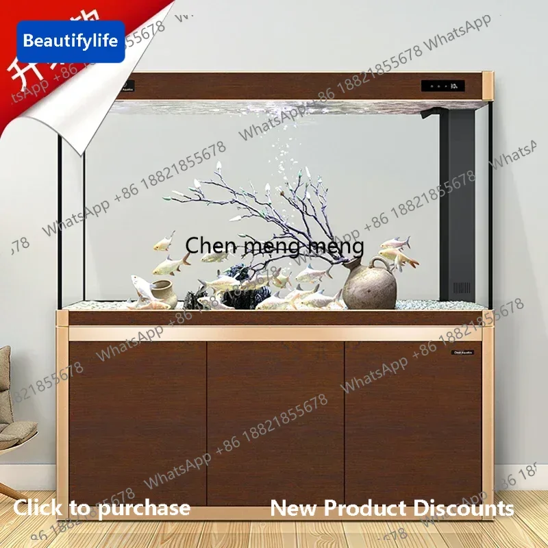 

Аквариум CC 45 с интеллектуальной экологической системой, ультрапрозрачным стеклянным экраном и напольным фильтром для дома.