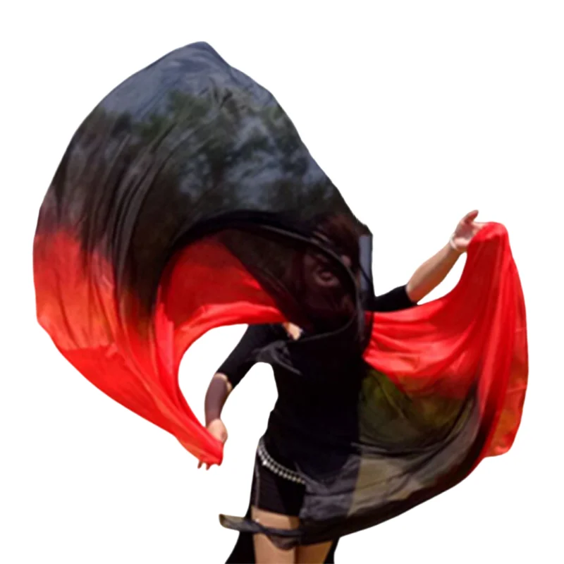 النساء الرقص الشرقي الحرير الحجاب الحرير الحقيقي اليد رمي الرقص وشاح العبادة الكنيسة الثناء الدعائم فلوي التدرج مخصص 250 270 300 سنتيمتر