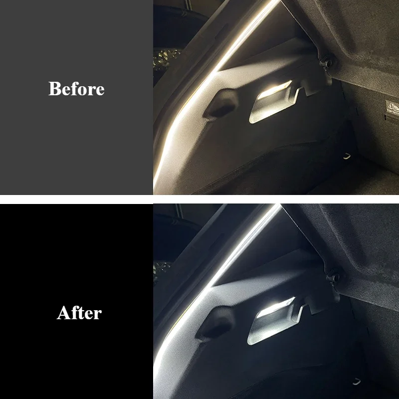 For Volkswagen ID3 Trunk Reading Light Modification Replaces LED Double-tip White Light Rear Trunk Lighting Bulb Accessories