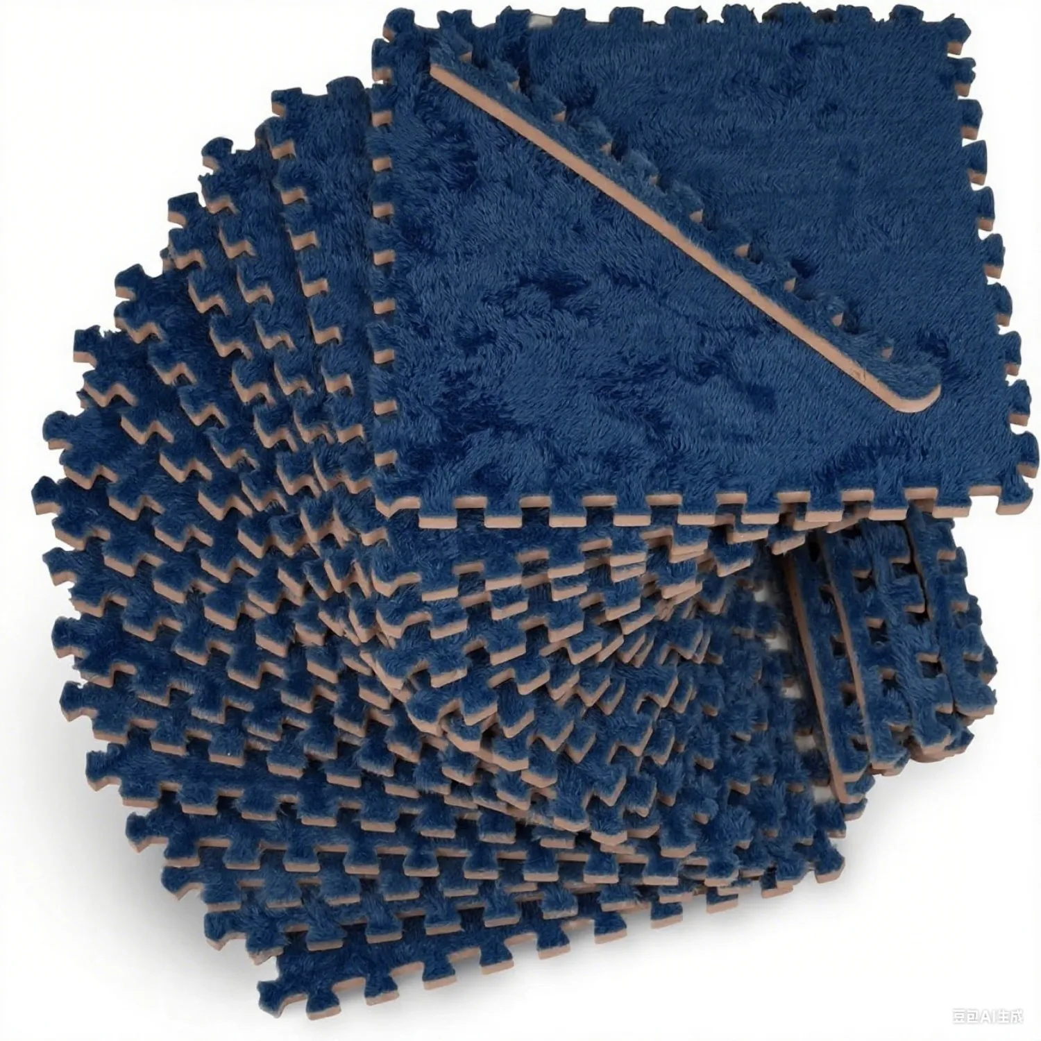 

10/20 Pieces of Thick Plush Foam Baby Floor Mats Soft and Non-slip Puzzle Baby Play Mats Suitable for Home Decoration Carpets