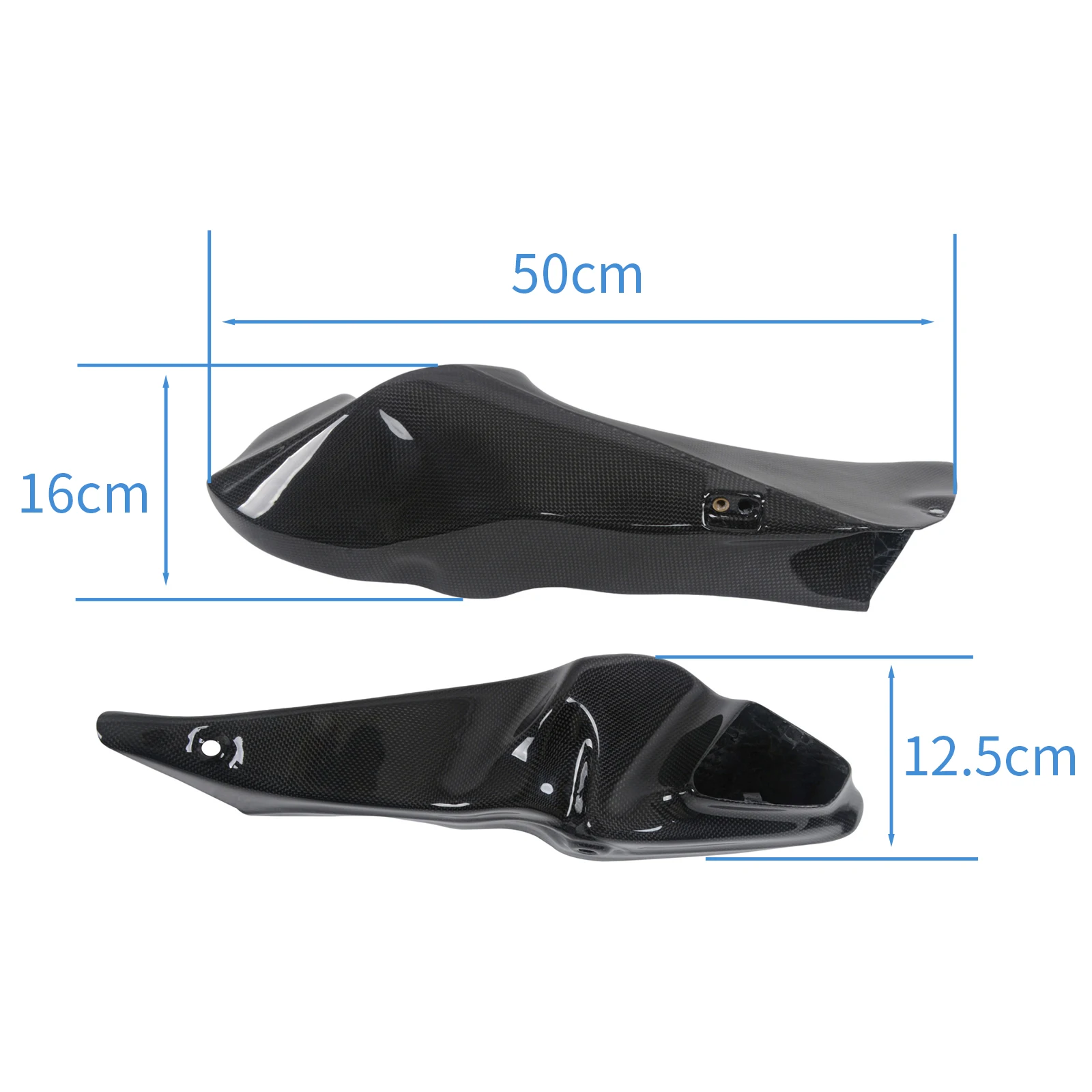 For Ducati 748 916 996 998 100% Carbon Fiber Fibre Air Intake Tubes 1Pair Motorcycle Fairing Air Duct Intake