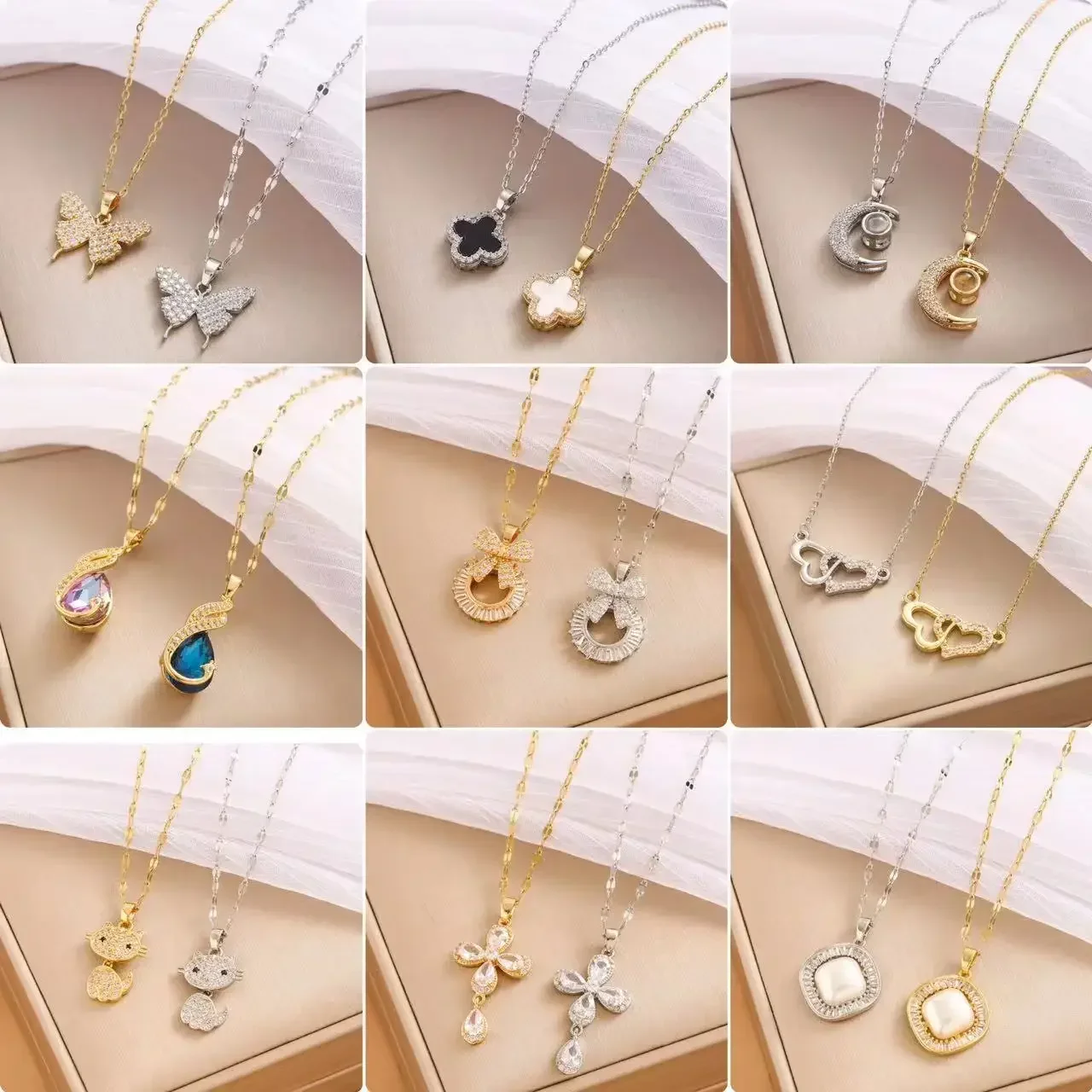 هذا قلادة أنيقة وفريدة من نوعها باللونين الأبيض والأسود على الوجهين من الفولاذ التيتانيوم يمكن ارتداؤها على كلا الجانبين