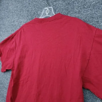 ألاباما قرمزي المد تي شيرت رجالي M متوسطة علامة السلام كرة القدم الأحمر 100% القطن قصير الأكمام للجنسين موضة عادية فضفاض تي شيرت