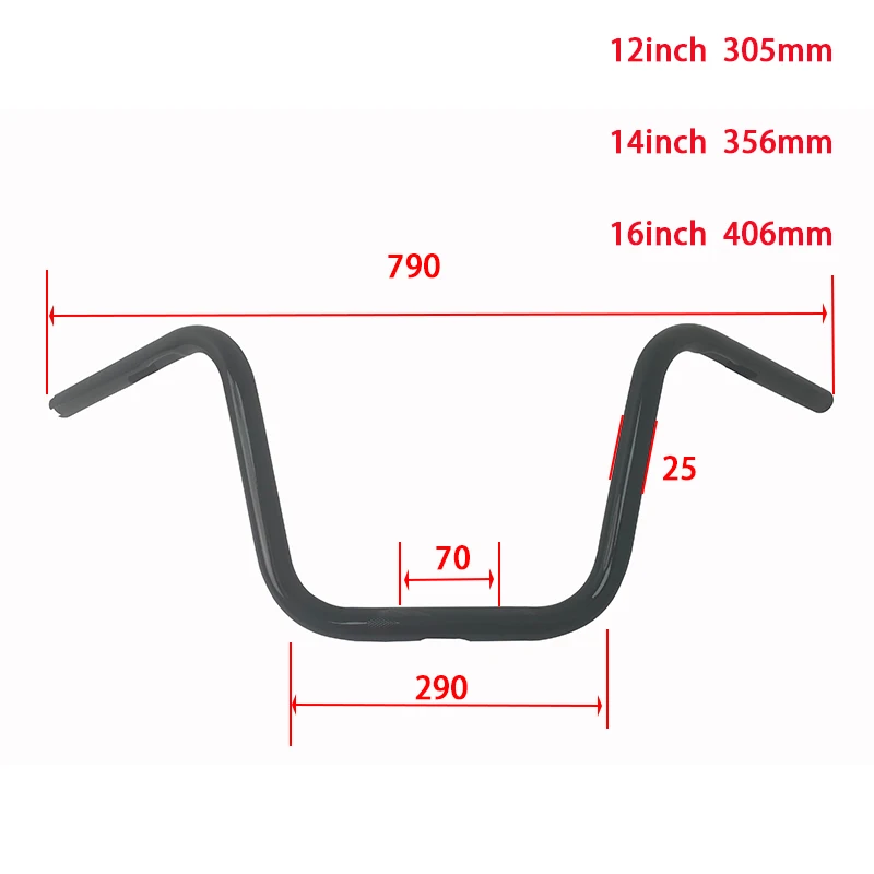 For Harley 883 1200 48 72 Dana Feiba Breakthrough Ape High Handle Faucet Thickened and Modified Handlebar