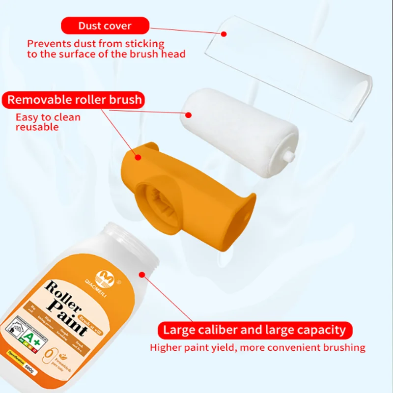 

Многоразовая кисть для рисования, инструмент для ремонта и украшения стен, роликовая кисть для рисования, набор инструментов для ремонта стен, без запаха