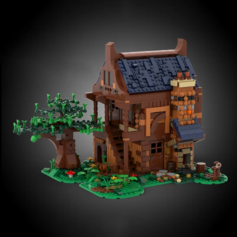 

1378pcs MOC Medieval Blacksmith Alternative Build Ideas CUUSOO Model Building Blocks Construction Toy Christmas Gifts DIY Idea