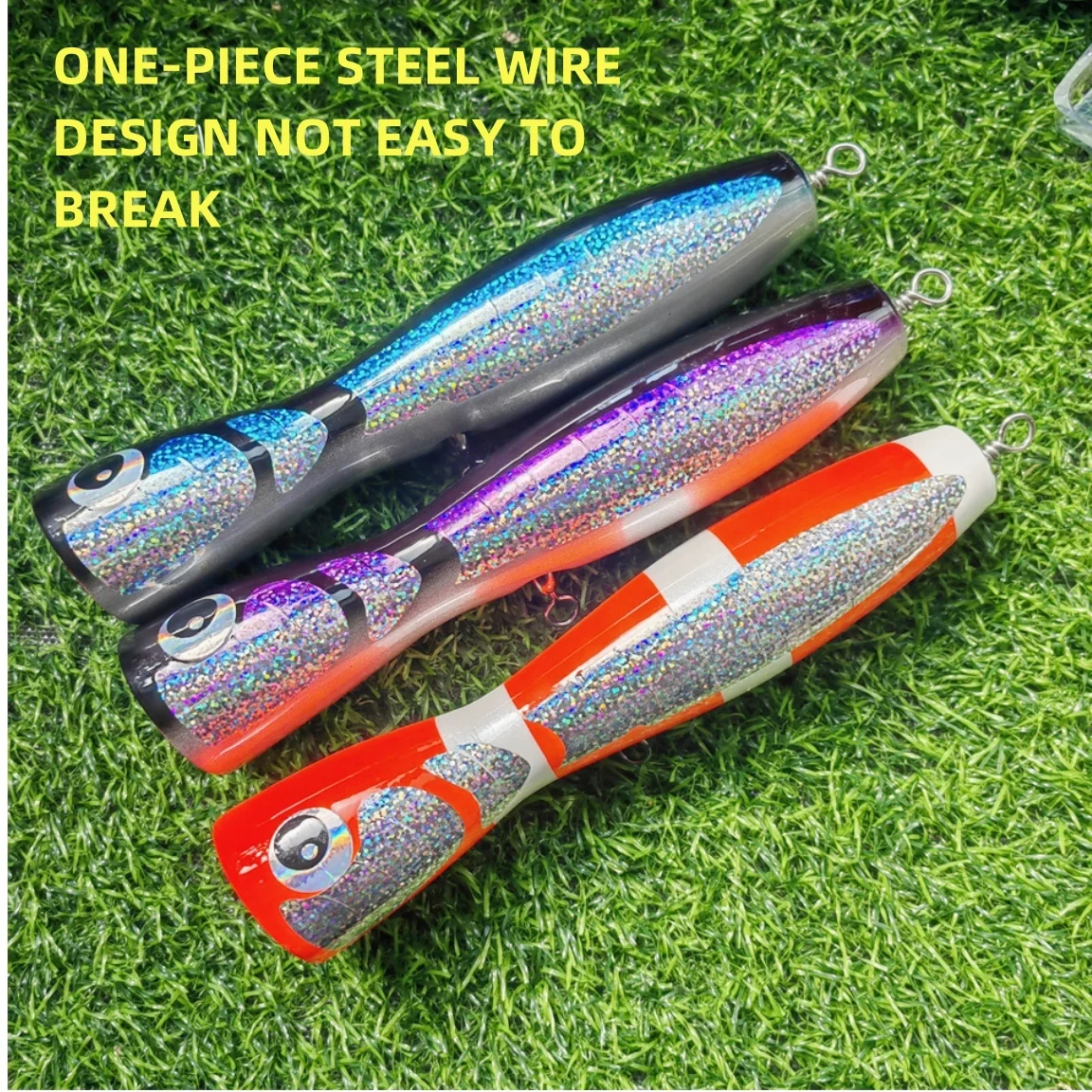 SWOLFY 1 TEILE/LOS Topwater Holz Popper 65G/ 70g /115G/190G GT Oberfläche Popping locken Tiefe Meer Boot Angeln Köder – Detail 26