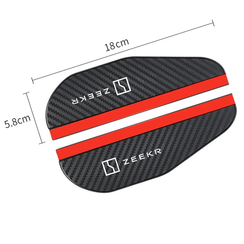 سيارة مرآة الرؤية الخلفية المطر الحاجب السيارات ملصق اكسسوارات ل ZEEKR X 001 009 2022 2023 2024 + اكسسوارات السيارات الزخرفية الخارجية