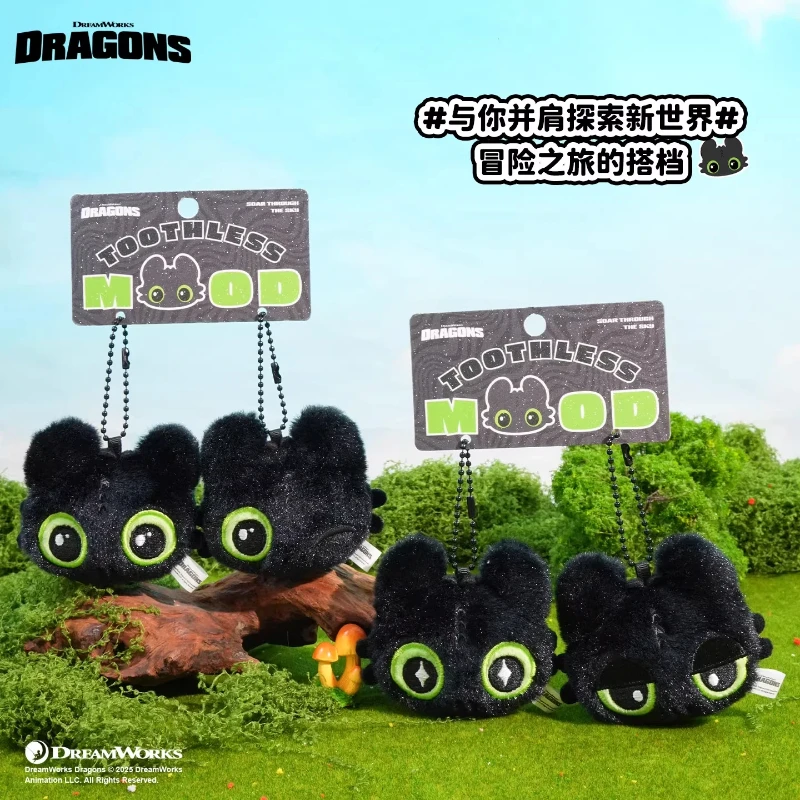 Authentic How To Train Your Dragon  Toothless Boy  New Couple Keychain Plush Bag Pendant Keychain Festival Gift view 2