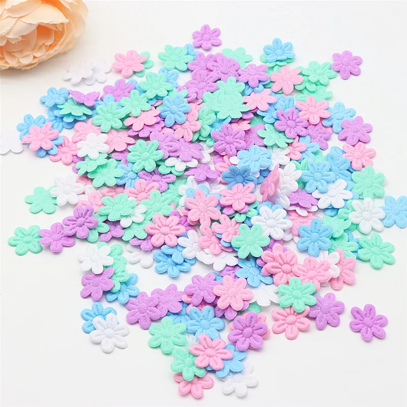 2 Cm Fabric Simulation Flower Felt Cloth Five Petals DIY Children\'s Hair Accessories Hairpin Jewelry Small Flower Accessories