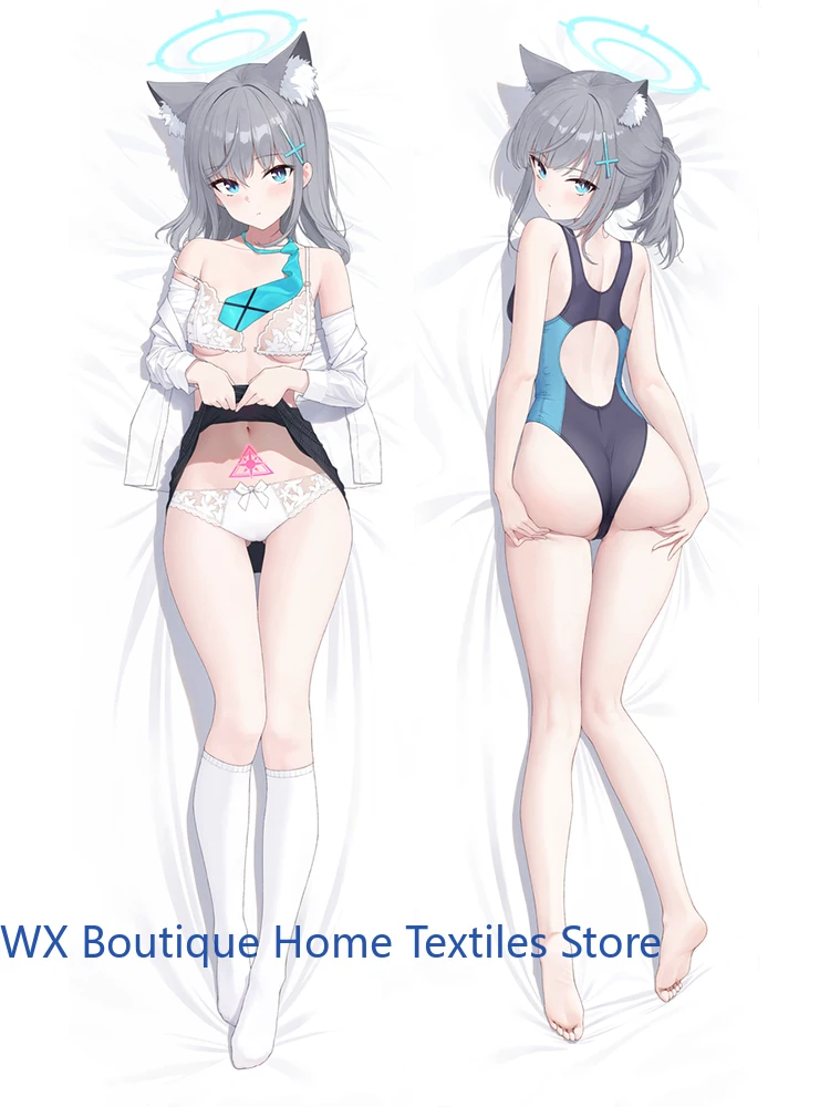 

Чехол на подушку в стиле аниме Dakimakura Sunaookami Shiroko, двухсторонний принт
