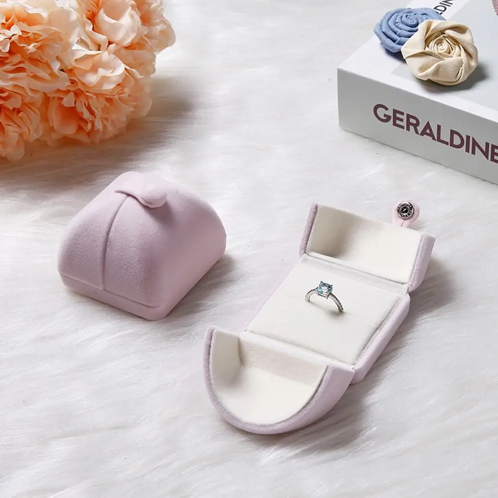 

Creative Small Earrings Rings Storage Box Necklace Gift Box Bracelet Holder Case Velvet Jewelry Box Double Open Jewelry Box