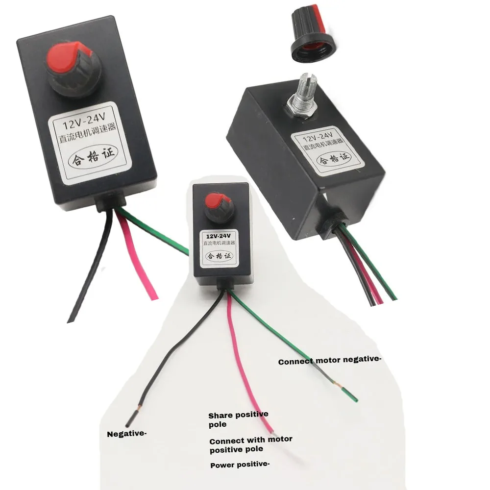 

12V-24V Motor Speed Regulator Dimming Module Universal Stepless Speed Control Switch Motor Speed Controller Fan Speed Controller