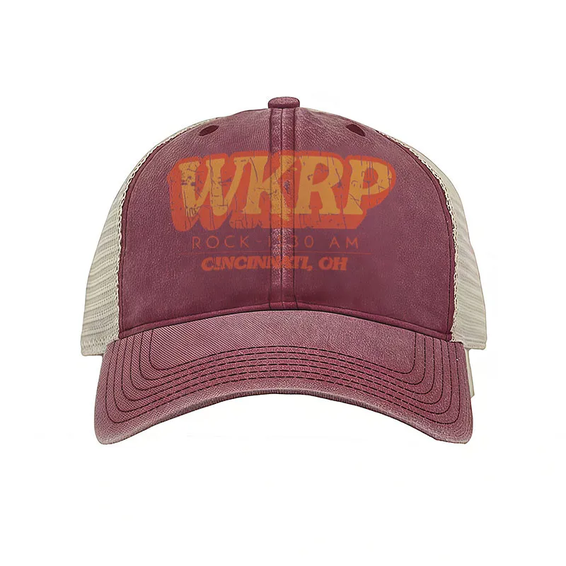 Customization Vintage WKRP Cincinnati Rock Radio AM Baseball Cap - Retro, Unisex Washable Mesh Hat Suitable For Home, Outdoors,