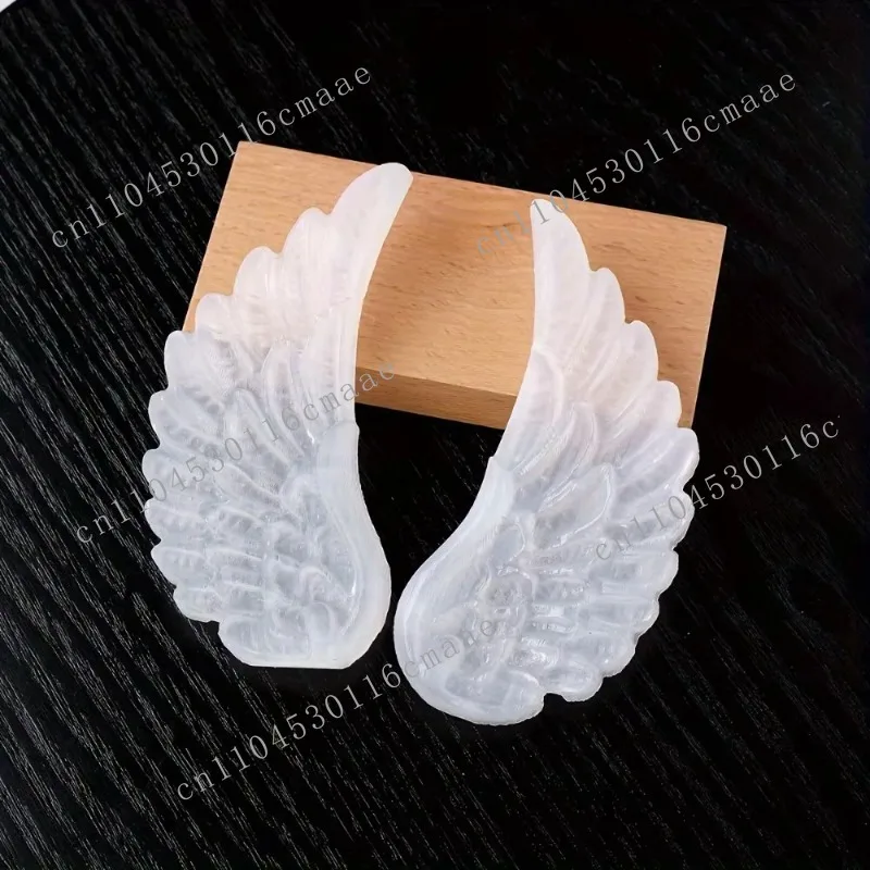 Natural Healing Crystal Hand Carved Crystal Angel Wings Ornament