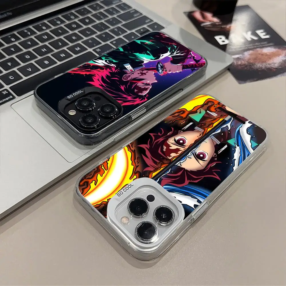 

Чехол для телефона Blade Extinction Tanjiro для iPhone 17 16 15 14 13 12 11 X XR XS 8 7 Air Pro Max Plus, полупрозрачный, разноцветный