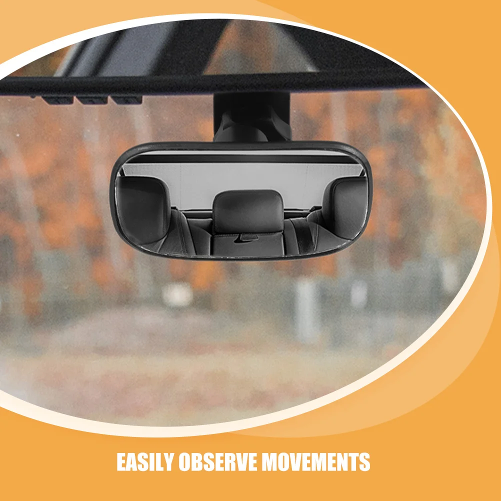 مرآة الرؤية الخلفية العالمية للأطفال للسيارة، مشبك مرآة مراقبة واسع للرضع قابل للتعديل 360 درجة على مقعد السيارة