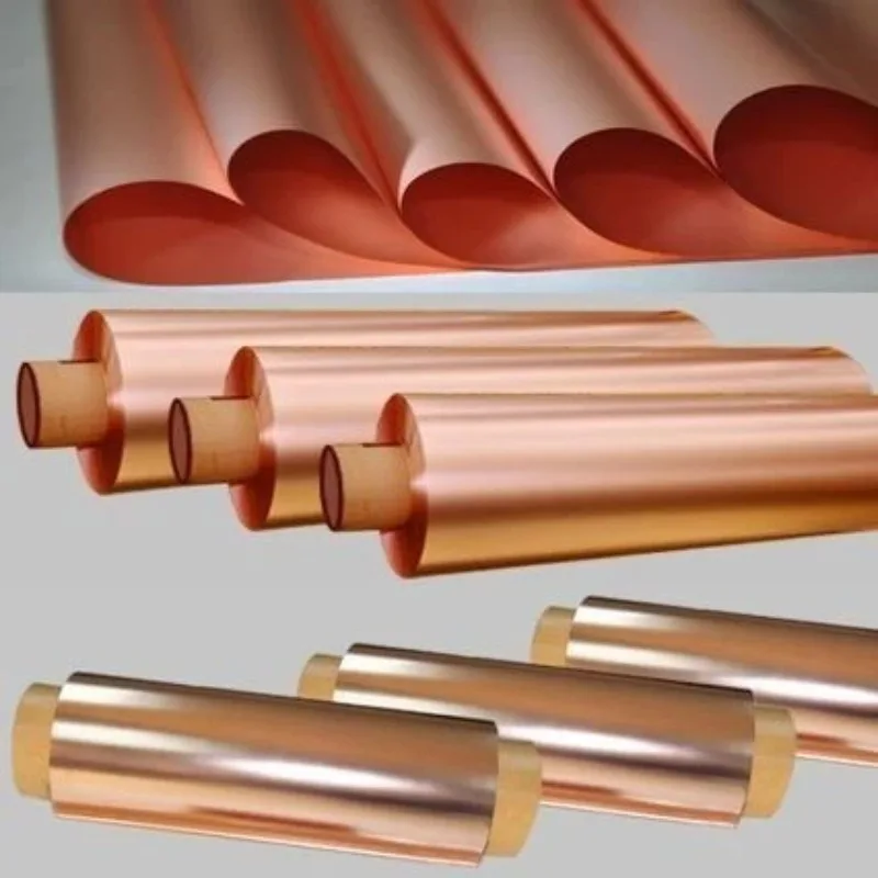 Customized single light electrolytic copper foil, Cu foil for lithium batteries, battery negative current collector, 4.5um-70um