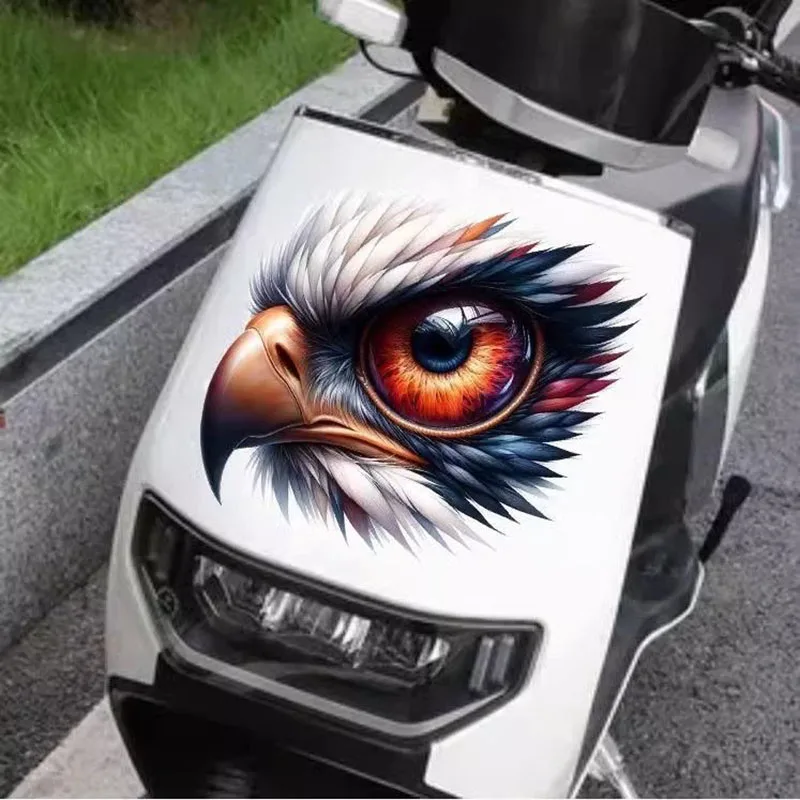 

20CM Personalized Sharp-eyed Eagle Eye Sticker for Car and Motorcycle Body Scratch Waterproof Protection