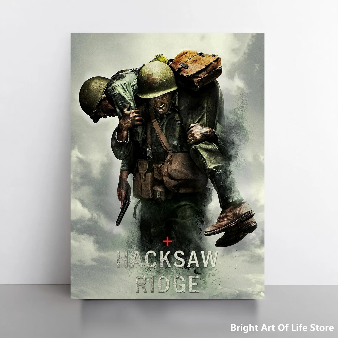 Hacksaw Ridge (2016) Movie Poster Star Art Cover Photo Canvas Print (Unframed)