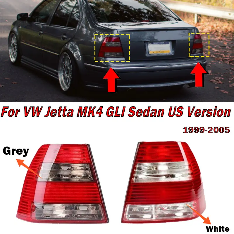 

For Volkswagen VW Jetta MK4 GLI Sedan US Version 1999-2005 Car Rear Tail Light Refit Tail Lamp Housing No Bulbs Car-styling New