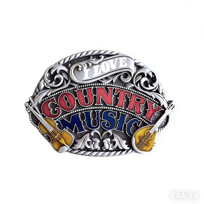 新しいウエスタンカントリーミュージックベルトバックル-gurtelschnalle-ブルックデセインテル-bk-mu096-また米国でも在庫あり-送料無料