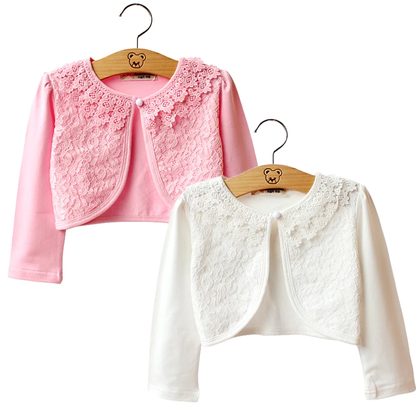 Abrigo fino de verano para niñas, de manga larga cárdigans, ropa de flores, prendas de vestir sólidas, chaqueta de capa