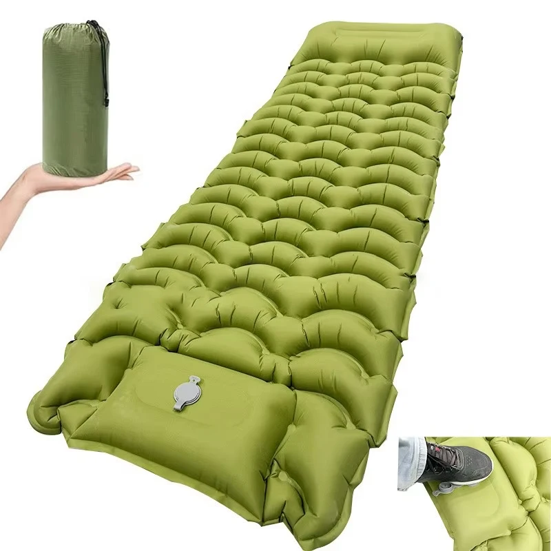 TARKA Camping-Luftmatratze mit Kissen, Leichte Schlafmatte, Kompakt für Outdoor-Wanderungen und Klettern – Detail 2