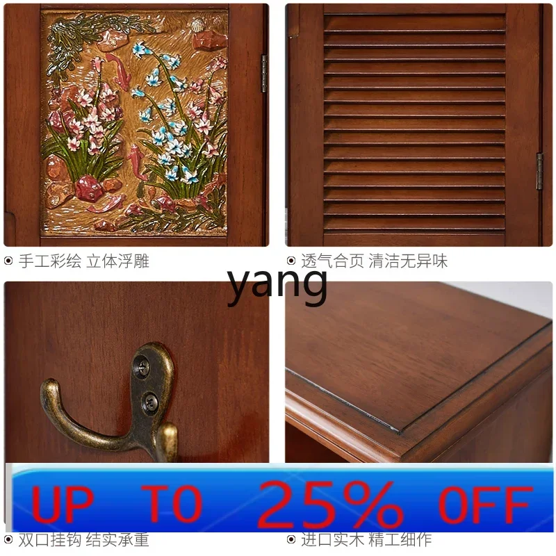 LMM distribuidor de agua que cubre la válvula de interruptor de calefacción de suelo del gabinete caja de electricidad débil cubierta del radiador de madera maciza