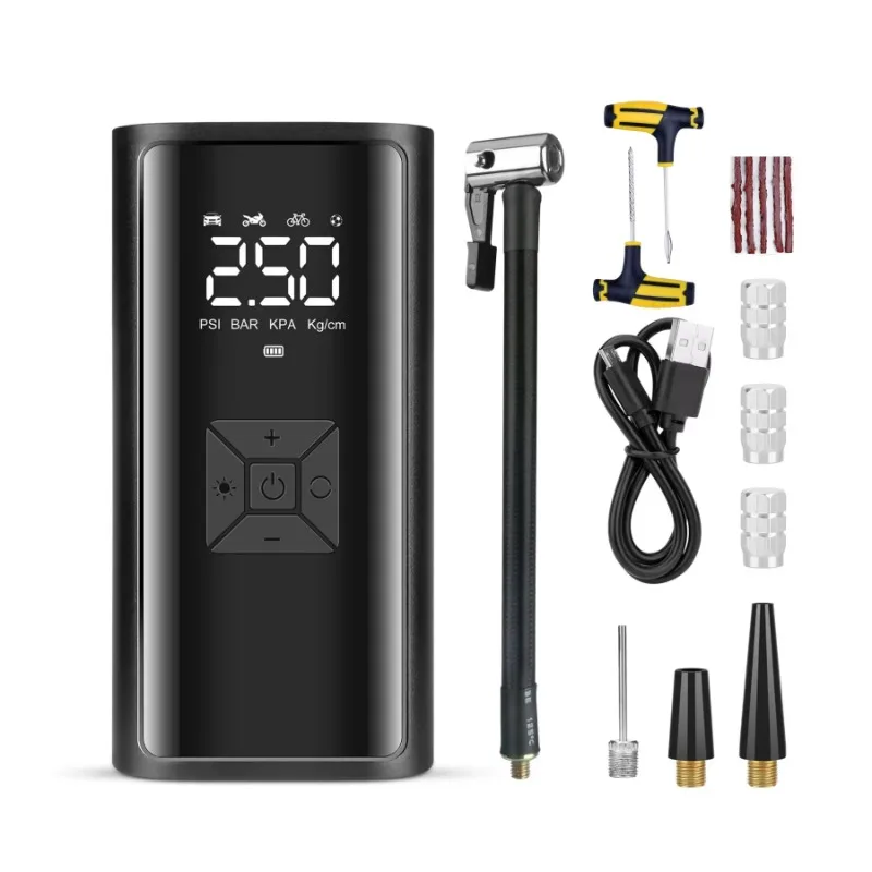 

Electric tire with digital pressure gauge, energy saving and high precision automotive air compressor
