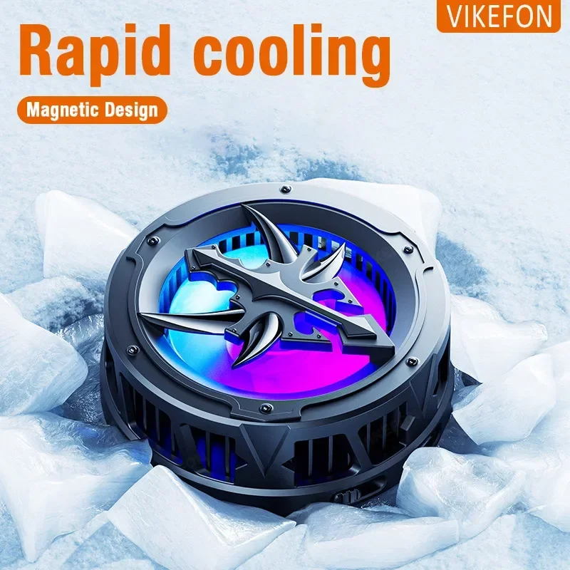 Magnetic Mobile Radiator Semiconductor Air Cooled Radiator Fan for IOS Android Game Live Broadcasting Smart Phone Tablet Cooler