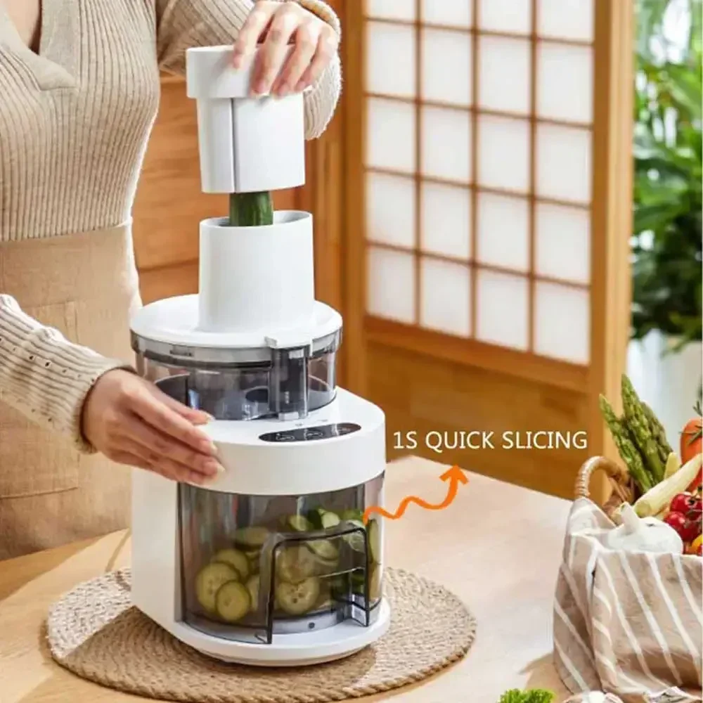 Household Kitchen Meat Mincer Grinder Vegetable Multifunctional Electric Shredding Slicing Machine.