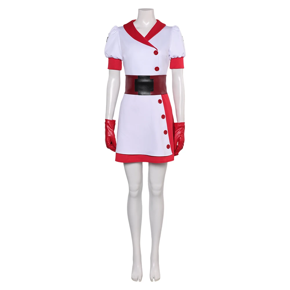 Spiel Täuschung cos Schnitter Krankens ch wester Cosplay Kostüm Outfits Fantasie Uniform Halloween Karneval Anzug Zubehör für Mädchen Rollenspiel