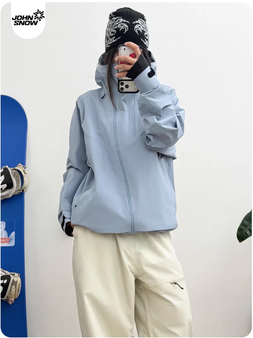 John Snow 2025 Unisex 3L Hardshell Ski Suit Set Fully Taped Seam Waterproof Windproof Snowboard Jacket & Pants Professional Gear
