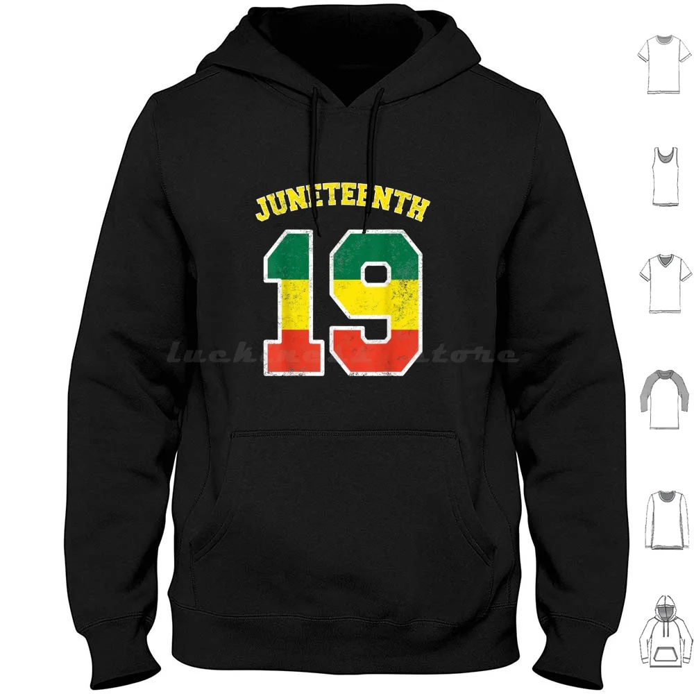 Juneteenth Ancestors Black Pride African American June 19 Melanin Ancestor Shirt Gift Women Men Gift Hoodie cotton Long Sleeve