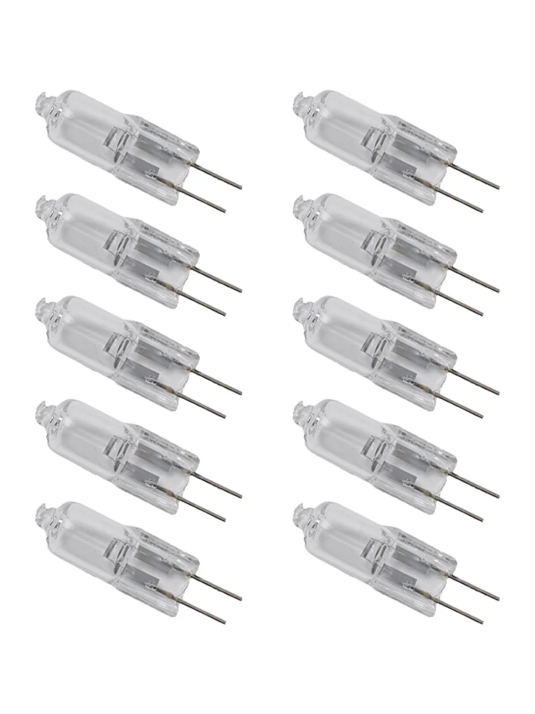 10PCS Halogen Lamp Bulb G4 12V 2Pin Light Bulb Warm White 5W 10W 20W 30W 50W Halogen LED Lamp Replacement Pool Equipment