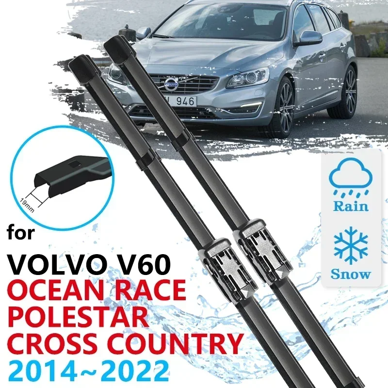 For Volvo V60 2011~2018 Ocean Race Polestar Cross Country Windscreen Windshield Accessories 2012 2013 2014 Car Front Wiper Blade