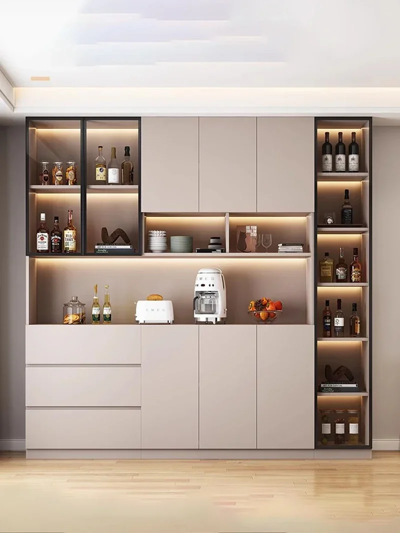 Gabinete de vino Simple moderno, aparador de café nórdico para restaurante, modelo de gabinete de vino, vitrina, librería, muebles de Bar