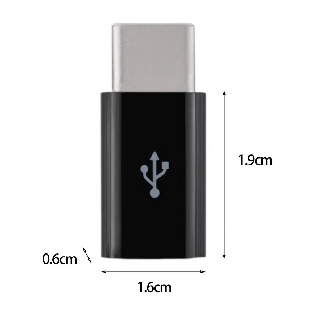 V8 Compact Plug Play Space-saving Portable Micro USB Female to USB 3.1 Type-C Male OTG Adapter Data Cable Adapter Charging