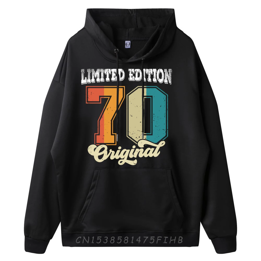 Limited Edition 1970 Black Graphic Tees Skin-Friendly And Soft Pullover Hoodies For Men Man Sweatshirts