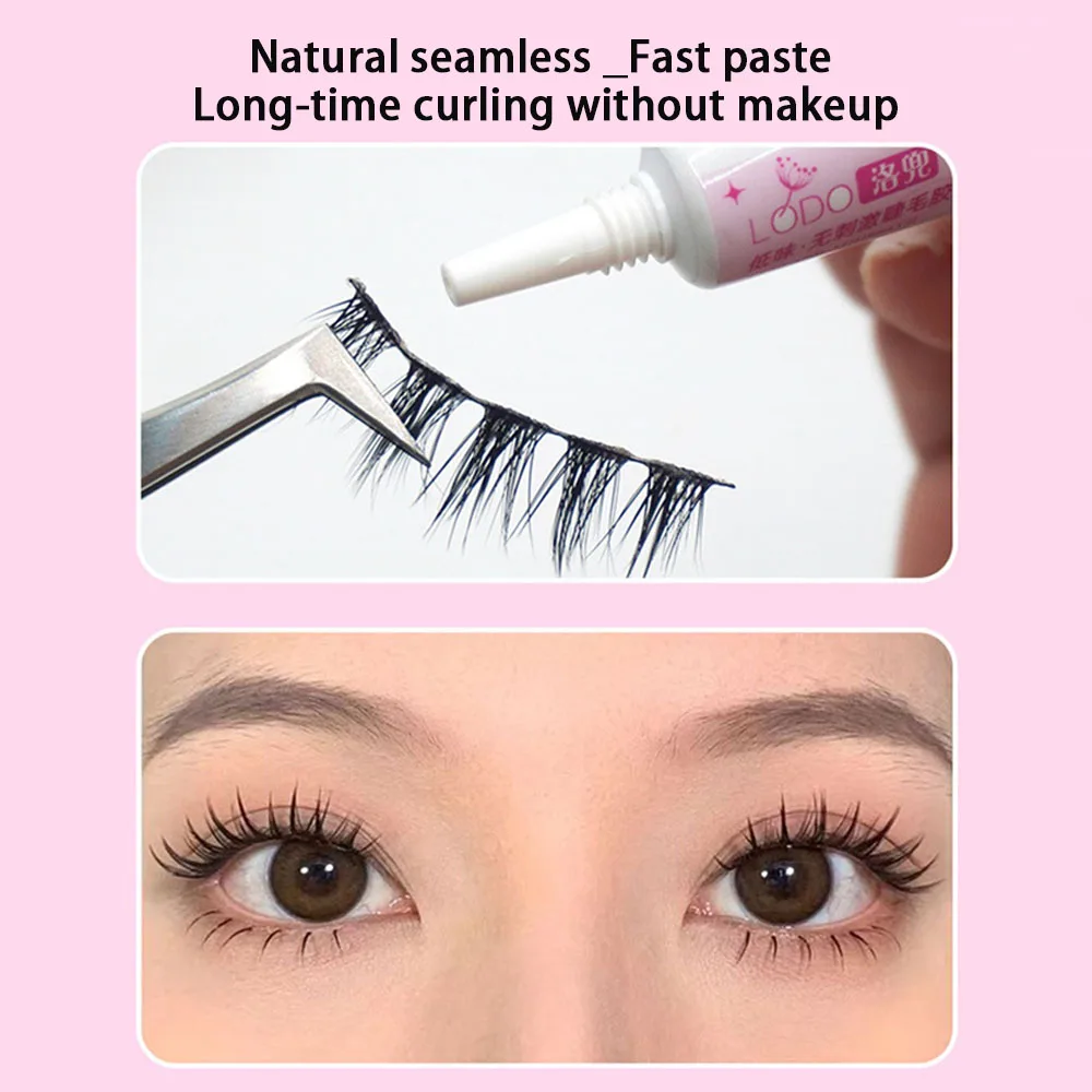 Wimpernwerkzeuge Pinzette Einfach und leicht zu entfernen Wimpernhilfe Wimpernzange Langlebiger Wimpernkleber Wimpernkleber Beauty Tools