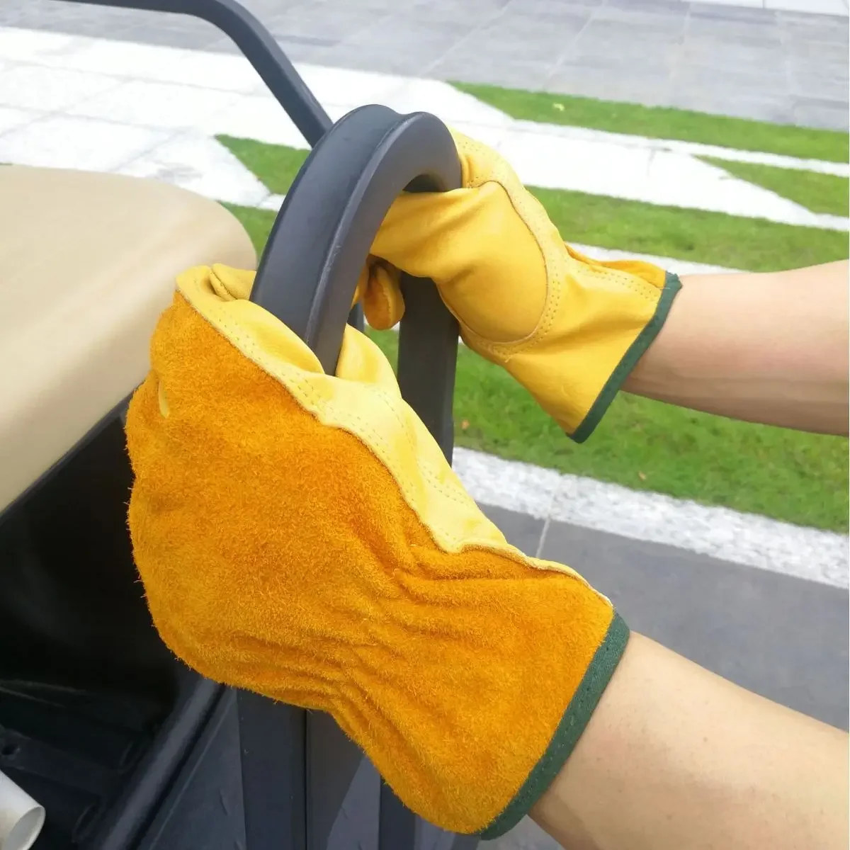 Labor Insurance Gloves Breathable Non-slip Wear-resistant Construction Site Protection Work Cowhide Welder Gloves