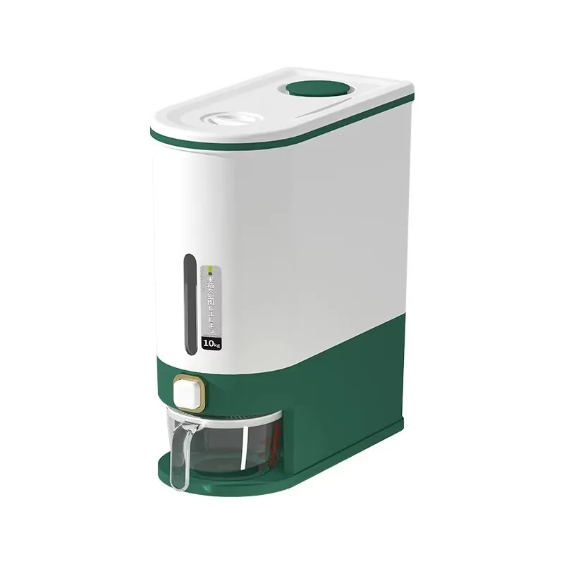 Kitchen Rice Bucket Insect Proof Seal 10kg  6 kg Household Rice Storage Box Cylinder Edible Grade Press Automatic Rice Out