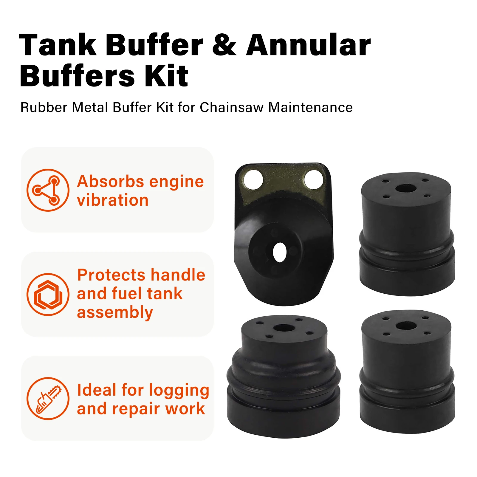 Buffer Kit Buffer Mounts Rubber Annular Shock Absorber Anti