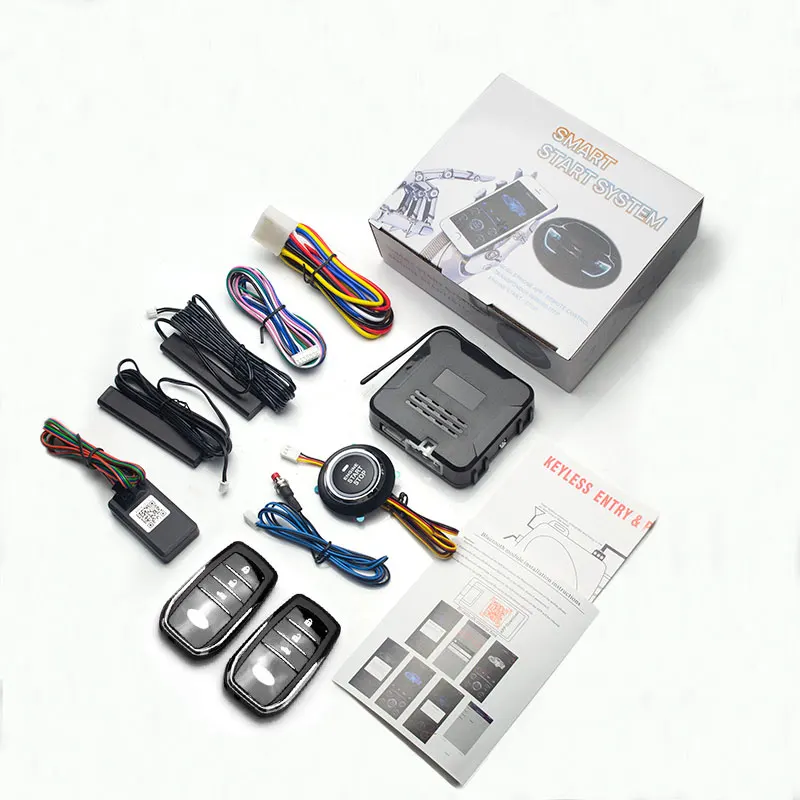 Mobilephone Remote Control Car Engine Start One Button Start Stop Autostart Keyless Entry System PKE Automatic Central Locking